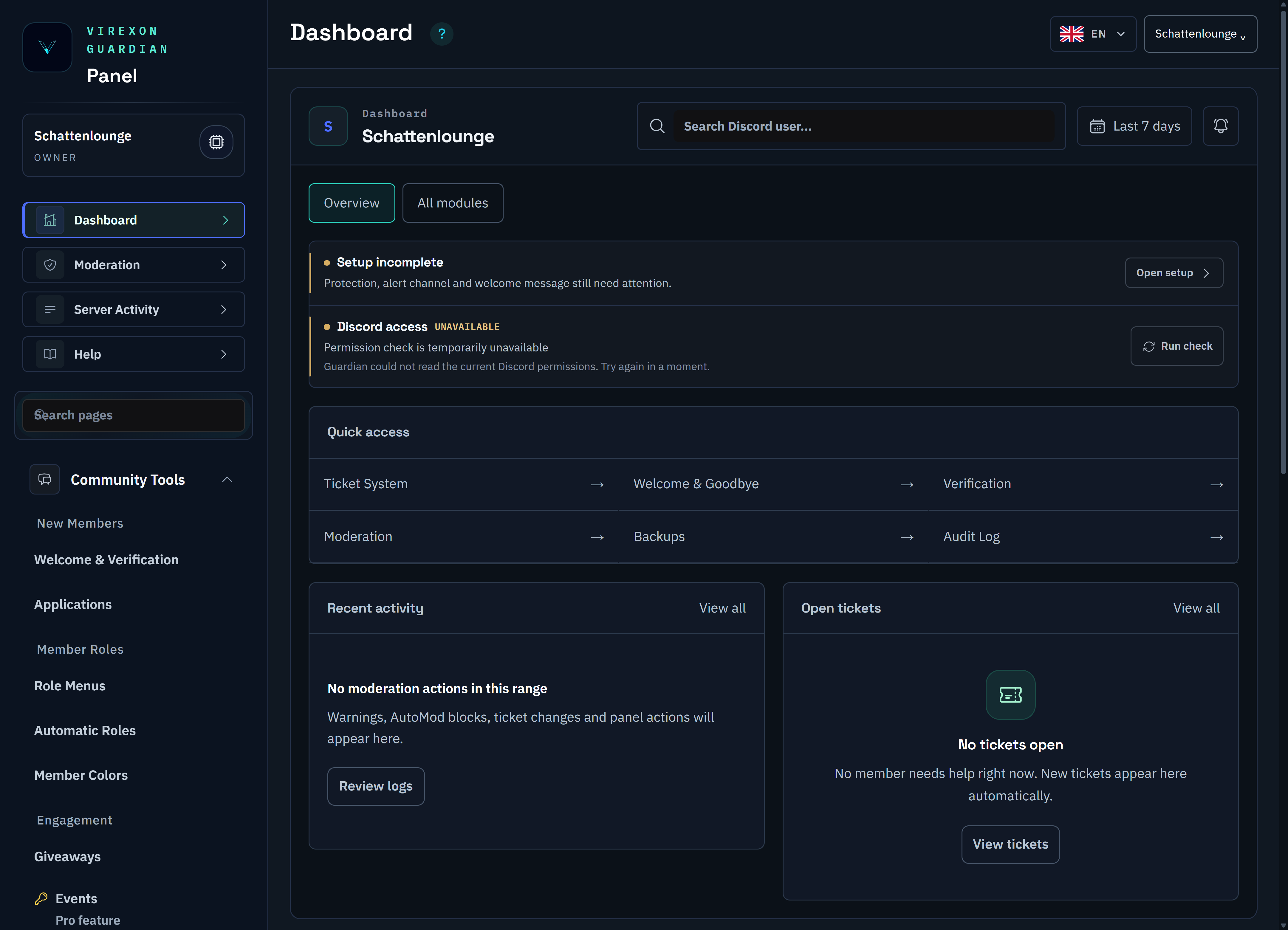 Panel preview · demo server