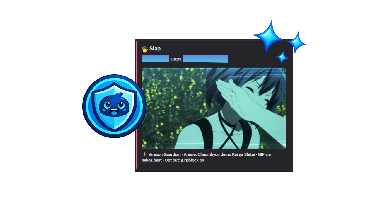 Guardian Slap reaction message in Discord
